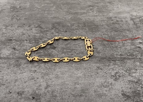 80-90s givenchy gold bracelet"H"