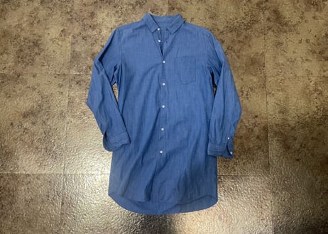 comme des garcons homme plus chambray long shirt