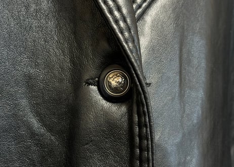 hand made Italy leather coat