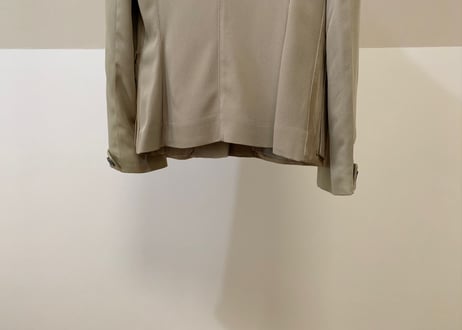 loewe silk×leather jacket