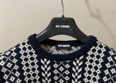 raf simons jacquard knit