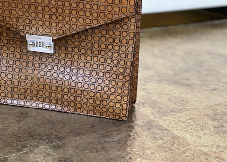 salvatore ferragamo  gancio leather bag
