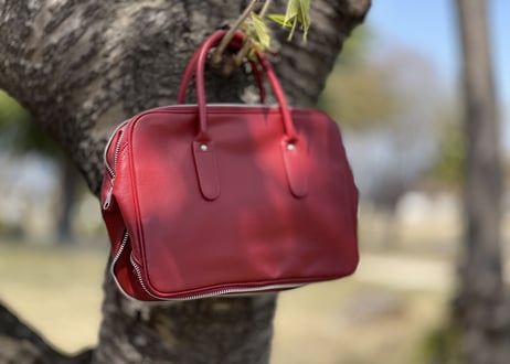 robe de chambre comme des garcons leather bag