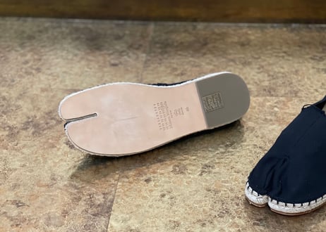 maison margiela tabi shose black 40 dead stock
