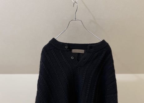 90s  "初期" y's for men cable knit
