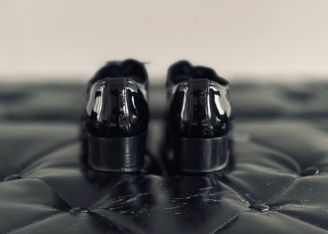 chanel "coco" logo heel dress shose