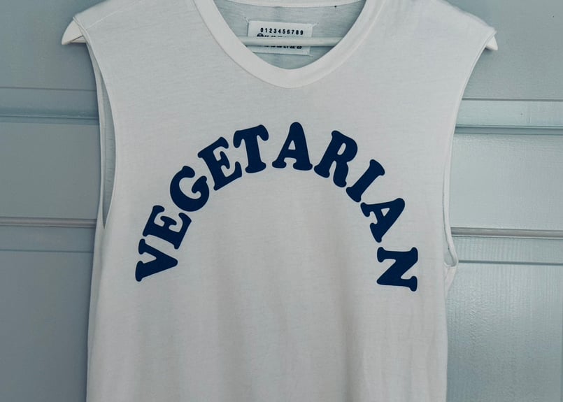 レア マルジェラ本人期2007ss ノースリーブTシャツここのえ ベジタリアン 2007ss ここのえ期 Maison Margiela シャツ レア マルジェラ本人