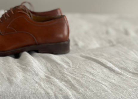 louis vuitton  leather square toe shoes brown