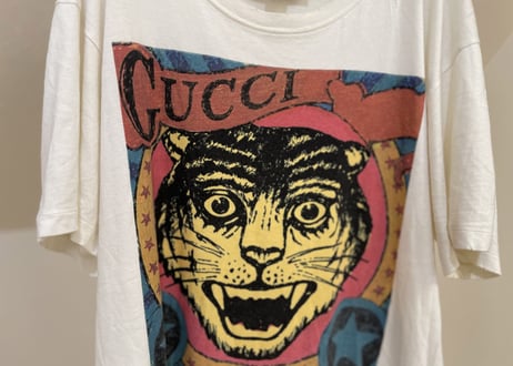 gucci tiger logo shirt