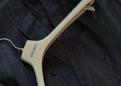 prada denim double jacket