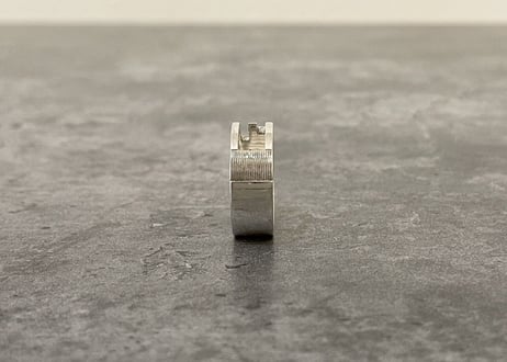 gucci g logo silver ring 17号