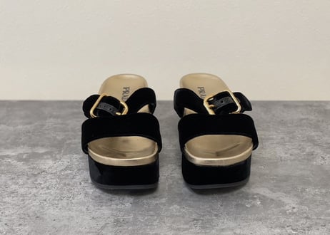prada platform sandals dead stock