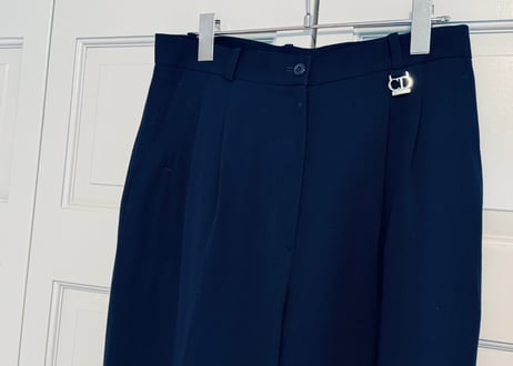 90s dior silver "CD" logo trousers
