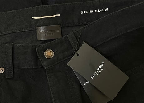 saint laurent 2019aw skinny denim dead stock