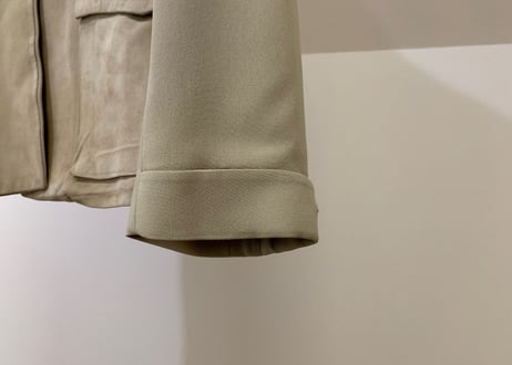 loewe silk×leather jacket