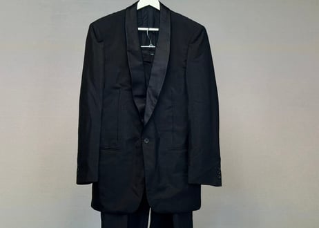 dior tuxedo set up suit
