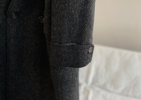 90's jum men double chesterfield coat
