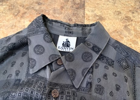 lanvin over size cupro shirt