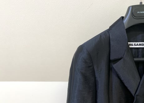 jil sander double jacket black