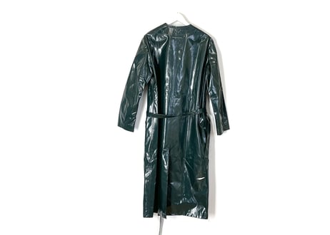 2018ss mm6 maison margiela coating coat green dead stock