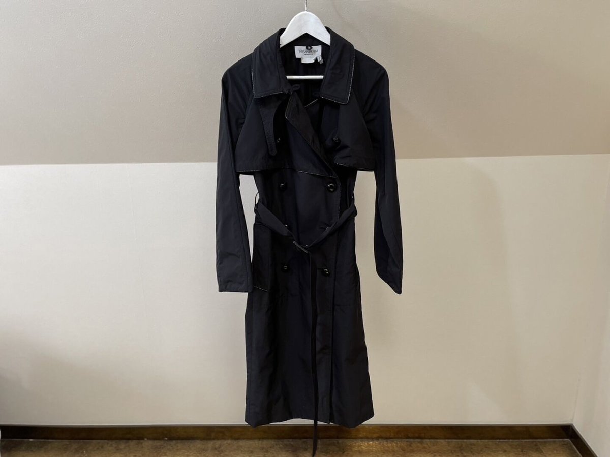 yves saint laurent rive gauche trench coat | we yves saint laurent rive gauche trench coat | we
