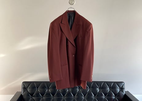 90s bordeaux double set up suit