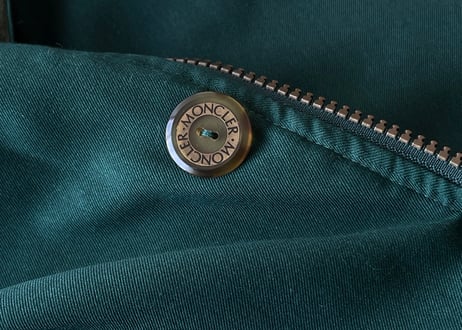 vintage moncler green down jacket