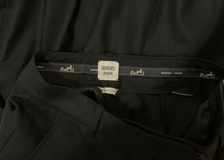 hermes "jean paul gaultier期”  pure cashmere trousers dead stock