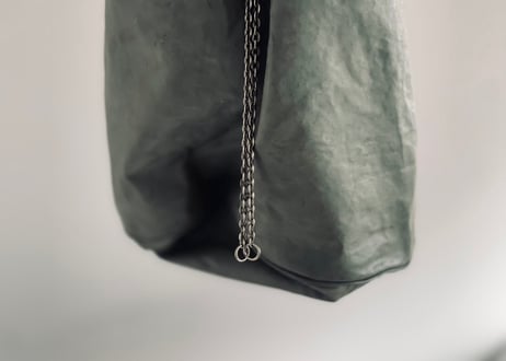 jean paul gaultier leather logo shoulder bag