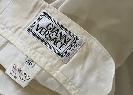 80s ganni versace tack wide pants