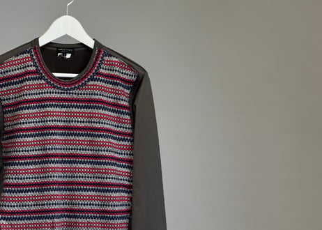 00s comme des garcons "異素材" knit sweat