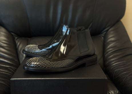saint laurent studs side gore boots dead stock