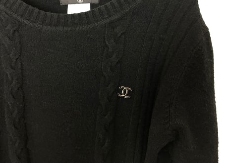 chanel coco cashmere knit