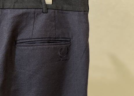 rafsimons  × fred perry tuxedo trousers