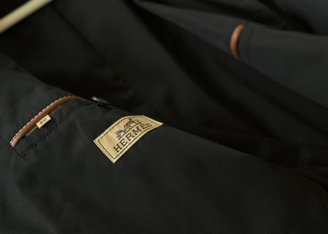 hermes leather zip coat