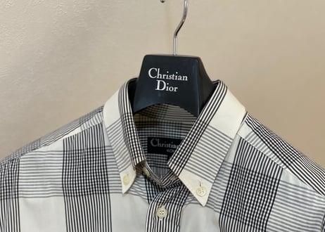 christian dior made in France check shirt