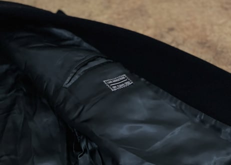 giorgio armani virgin wool doublechester field coat