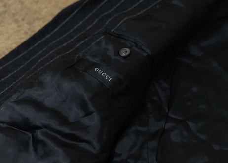 gucci stripe set up suit