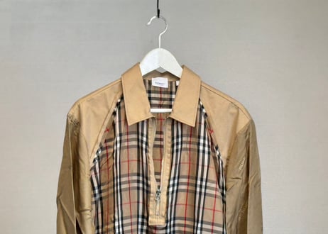 burberry cupra logo check tops dead stock