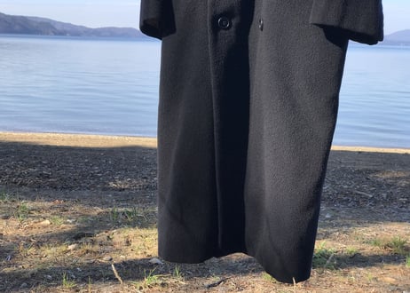 yves saint laurent double chesterfield coat