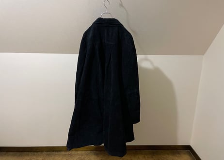 80s over size leather coat