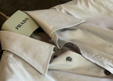 90-00s prada over size shirt