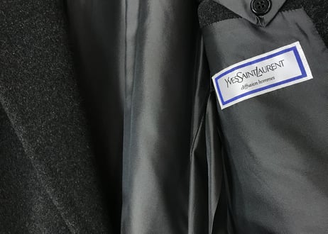 80-90s yves saint laurent  double chesterfield coat