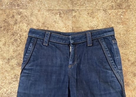 gucci flare denim pants