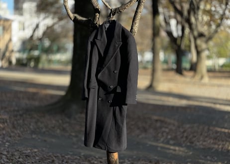 80-90s double chesterfield coat