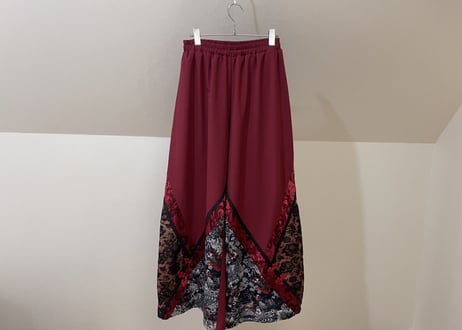 embroidery eazy wide pants dead stock