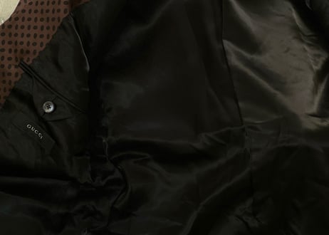 gucci silk jacquard jacket dead stock