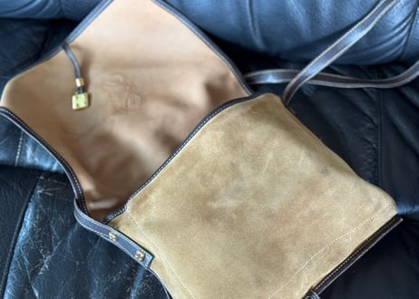 loewe anagram leather shourder bag