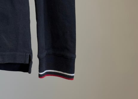 prada logo long sleeve polo shirt