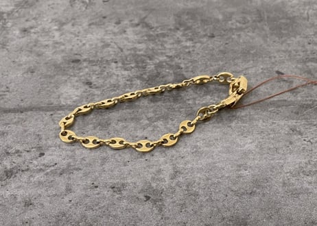 80-90s givenchy gold bracelet"E"